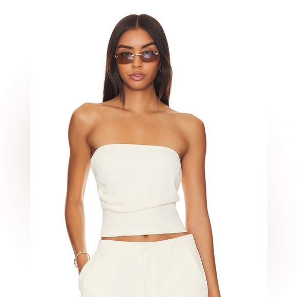 Ivory Strapless Top - Picture 2 of 5